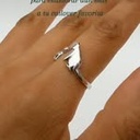 Anillo Mamá Gato y Bebé  (Plata 925)