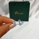 Anillo Floral AquaMarina  (Plata 925)