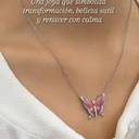 Collar mariposa serena (Plata 925)