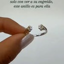 Anillo huella dorada (Plata 925)