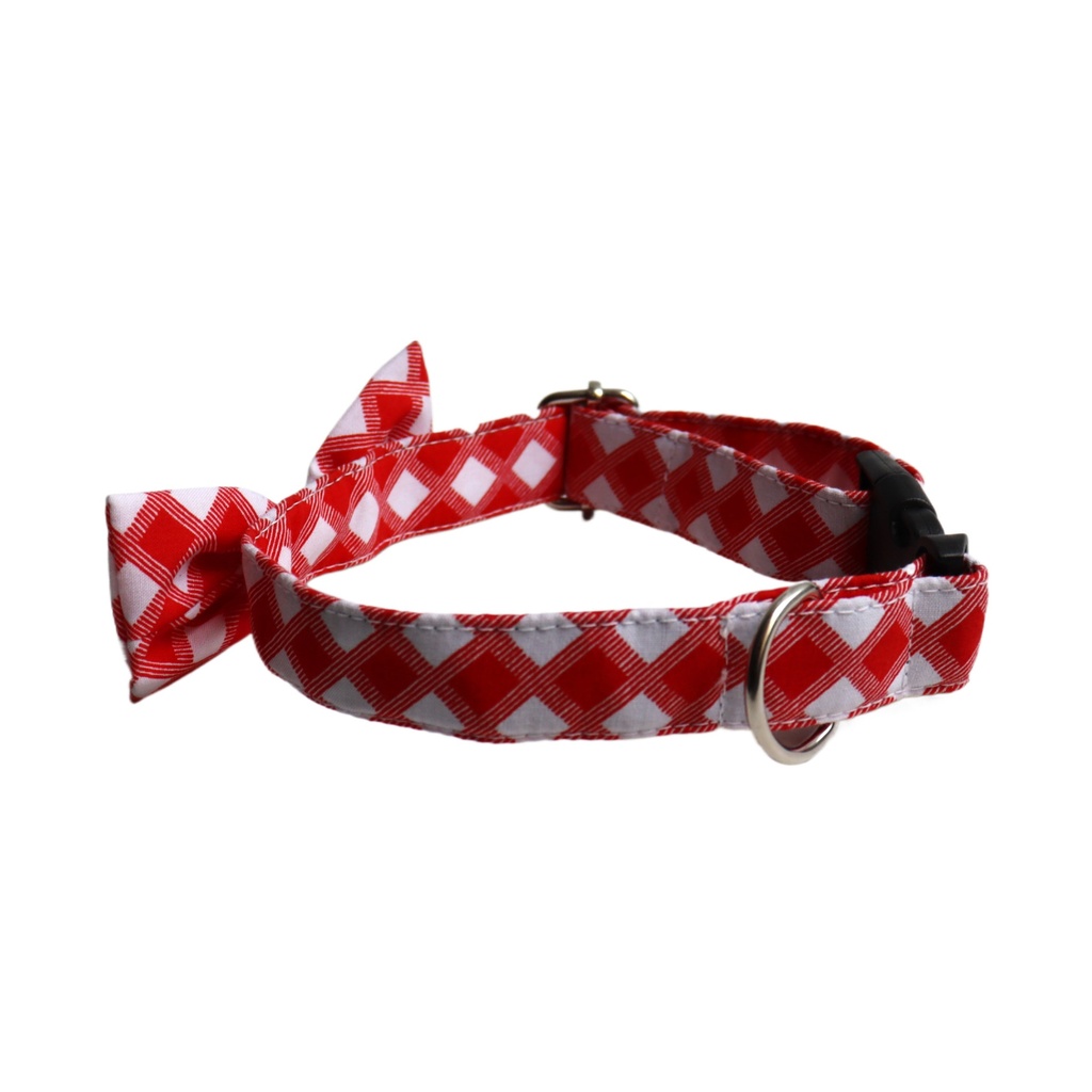Collar - Corbata - Rojo Cuadros