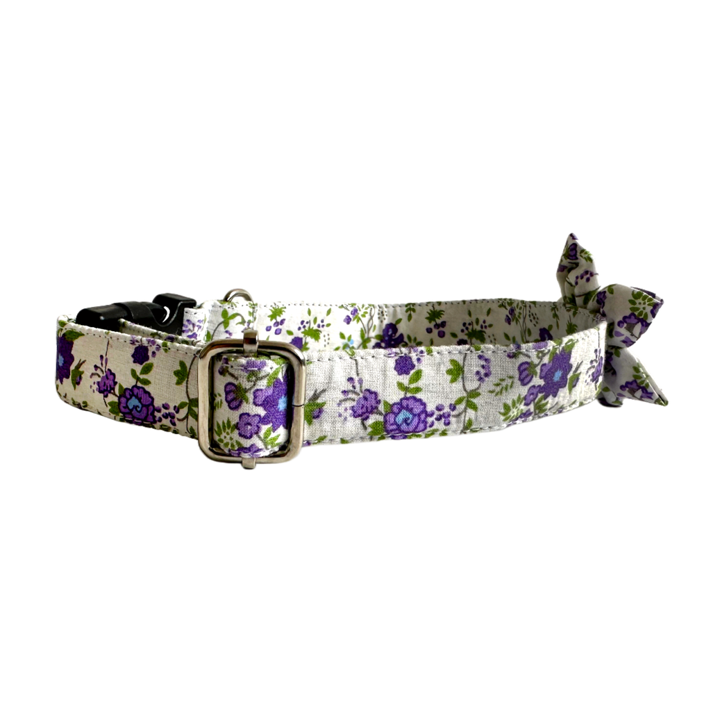 Collar Flor Flores morado