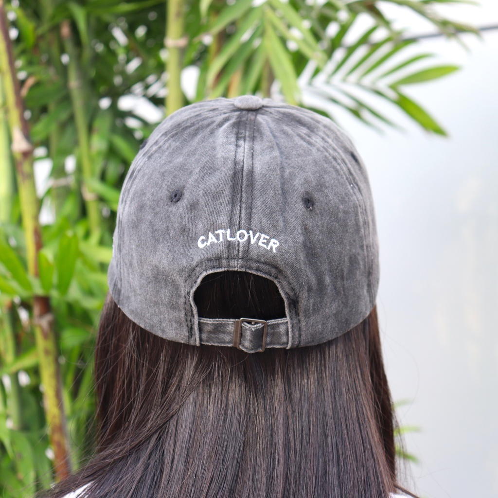 Gorra - Cat Mom - Negro Washed