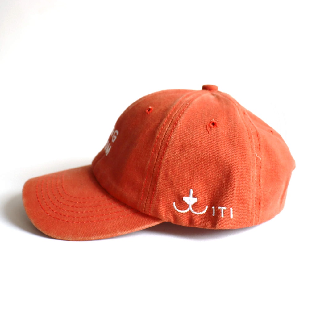 Gorra Mom Dad Naranja Washed