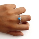 Anillo Plata huellita Petlover