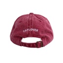 Gorra Cat Mom Guinda Washed