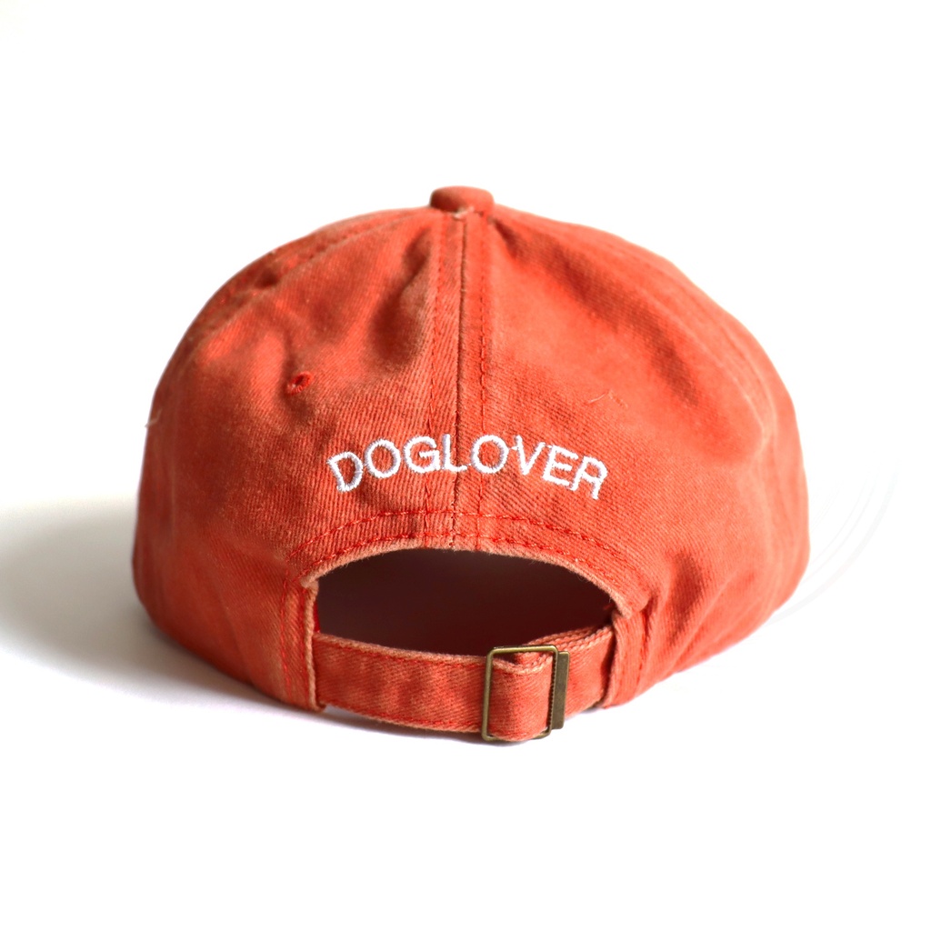 Gorra Dog Mom  Naranja Washed