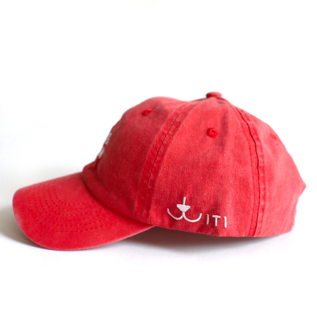 Gorra Dog Mom Rojo Washed