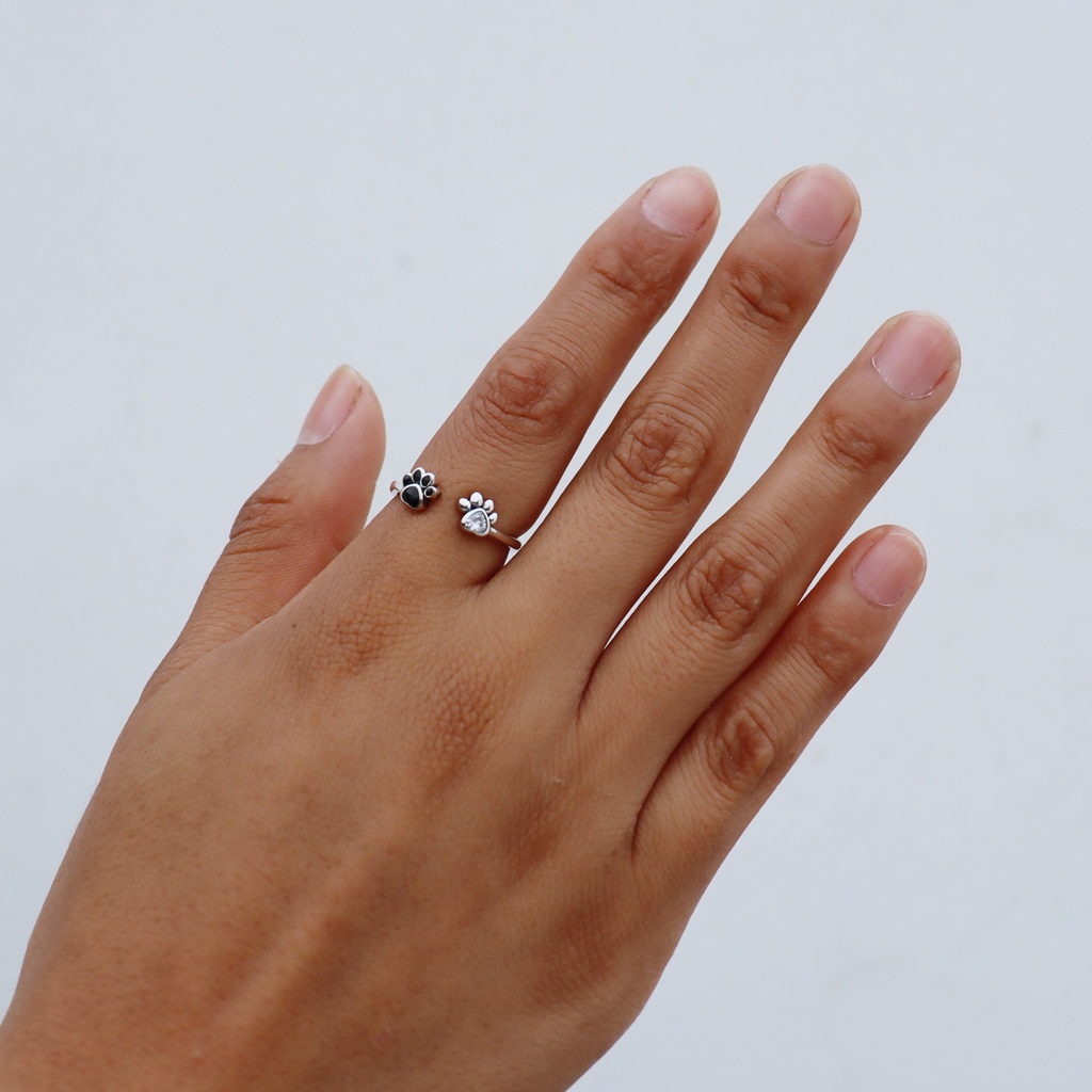 Anillo huella fiel (Plata 925)