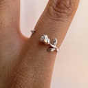 Anillo rosa eterna (Plata 925)