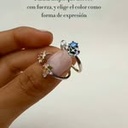 Anillo aurora violeta  (Plata 925)