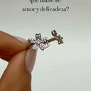 Anillo flor de ensueño rosa  (Plata 925)