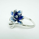 Anillo flor de medianoche (Plata 925)