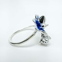 Anillo flor de medianoche (Plata 925)