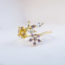 Anillo Skadi floral (Plata 925)