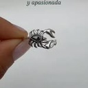 Anillo zodiaco escorpio  (Plata 925)
