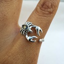 Anillo zodiaco escorpio  (Plata 925)