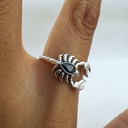 Anillo zodiaco escorpio  (Plata 925)