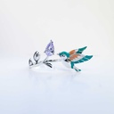 Anillo ave lila mágica (Plata 925)