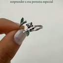 Anillo panda en el bambú  (Plata 925)