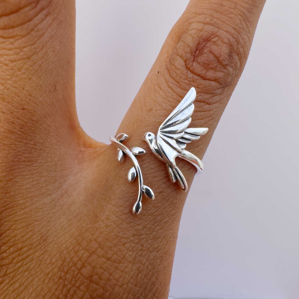 Anillo ave libertad (Plata 925)