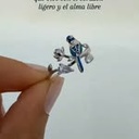 Anillo bluebird (Plata 925)