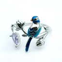 Anillo bluebird (Plata 925)