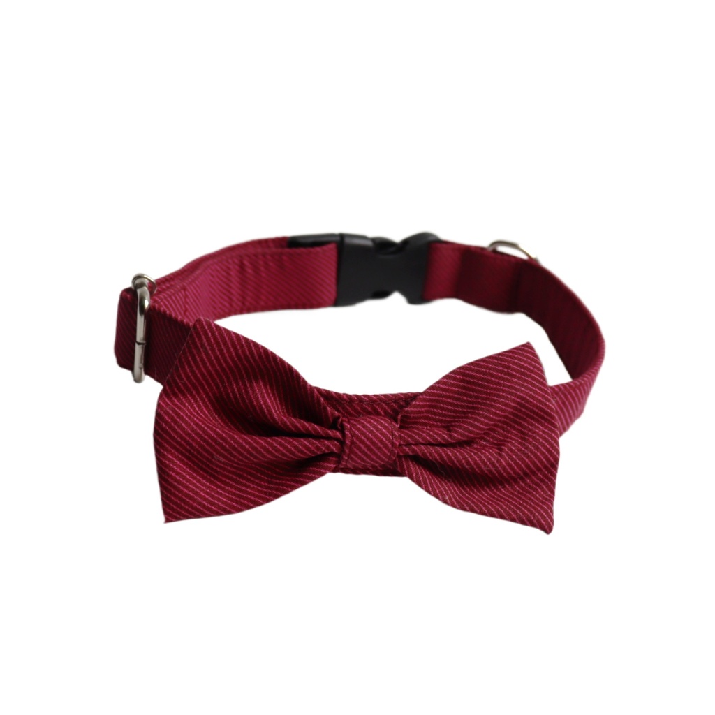 Collar Corbata Rayas Guindo