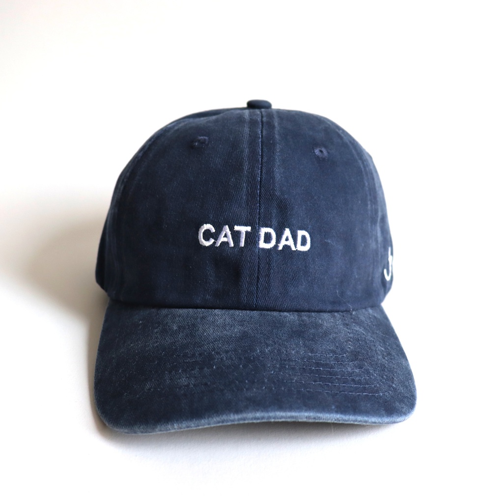 Gorra Cat Dad Azul Washed