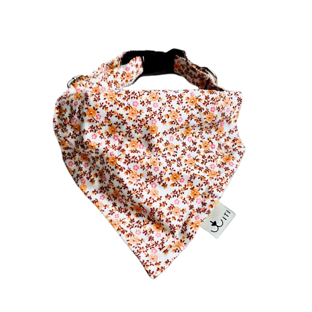 Set Bandana Naranjas Flores