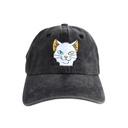 Gorra Gato Blanco Negro Washed