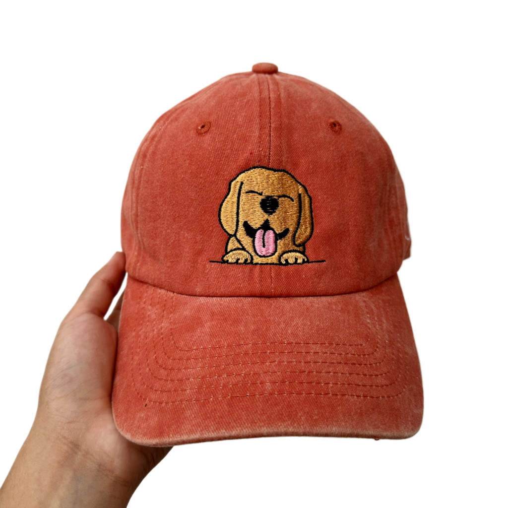 Gorra Perro Sonrisa Naranja Whased