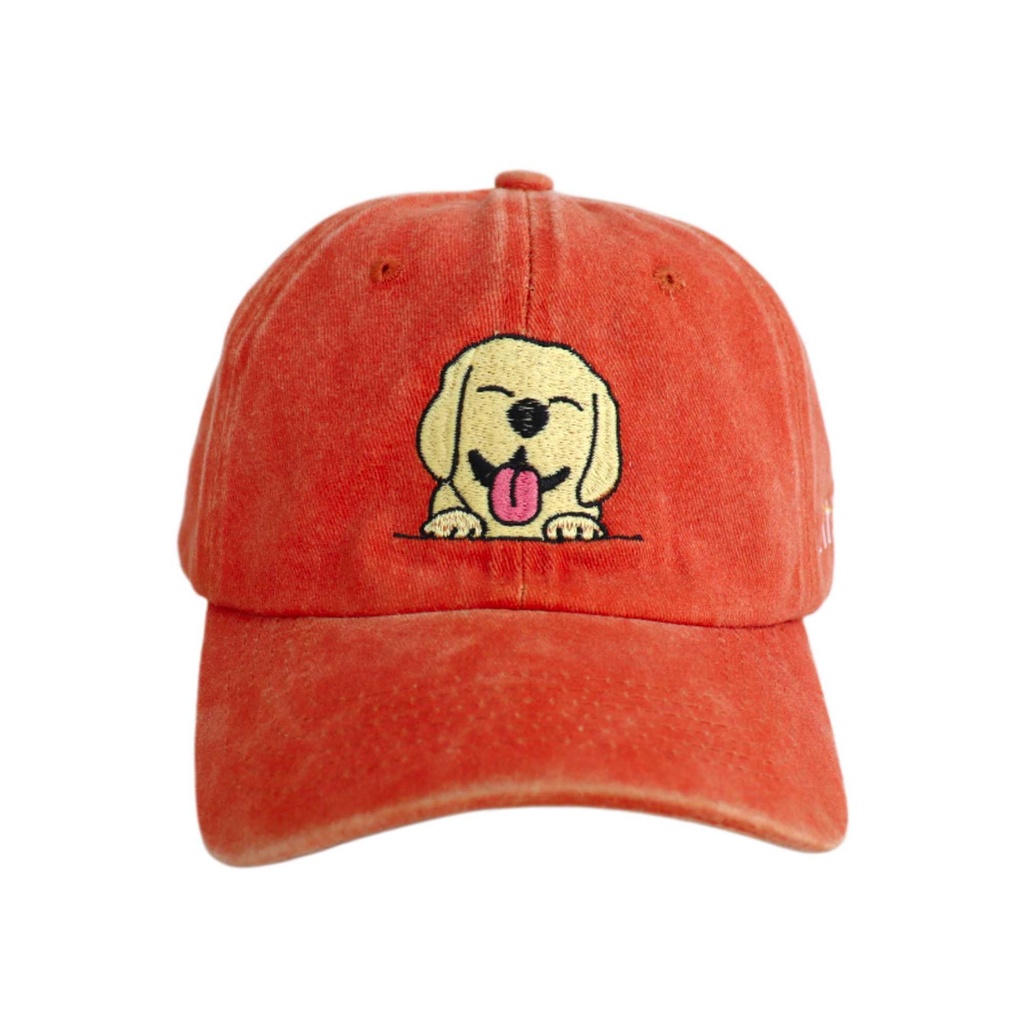 Gorra Perro Sonrisa Naranja Whased