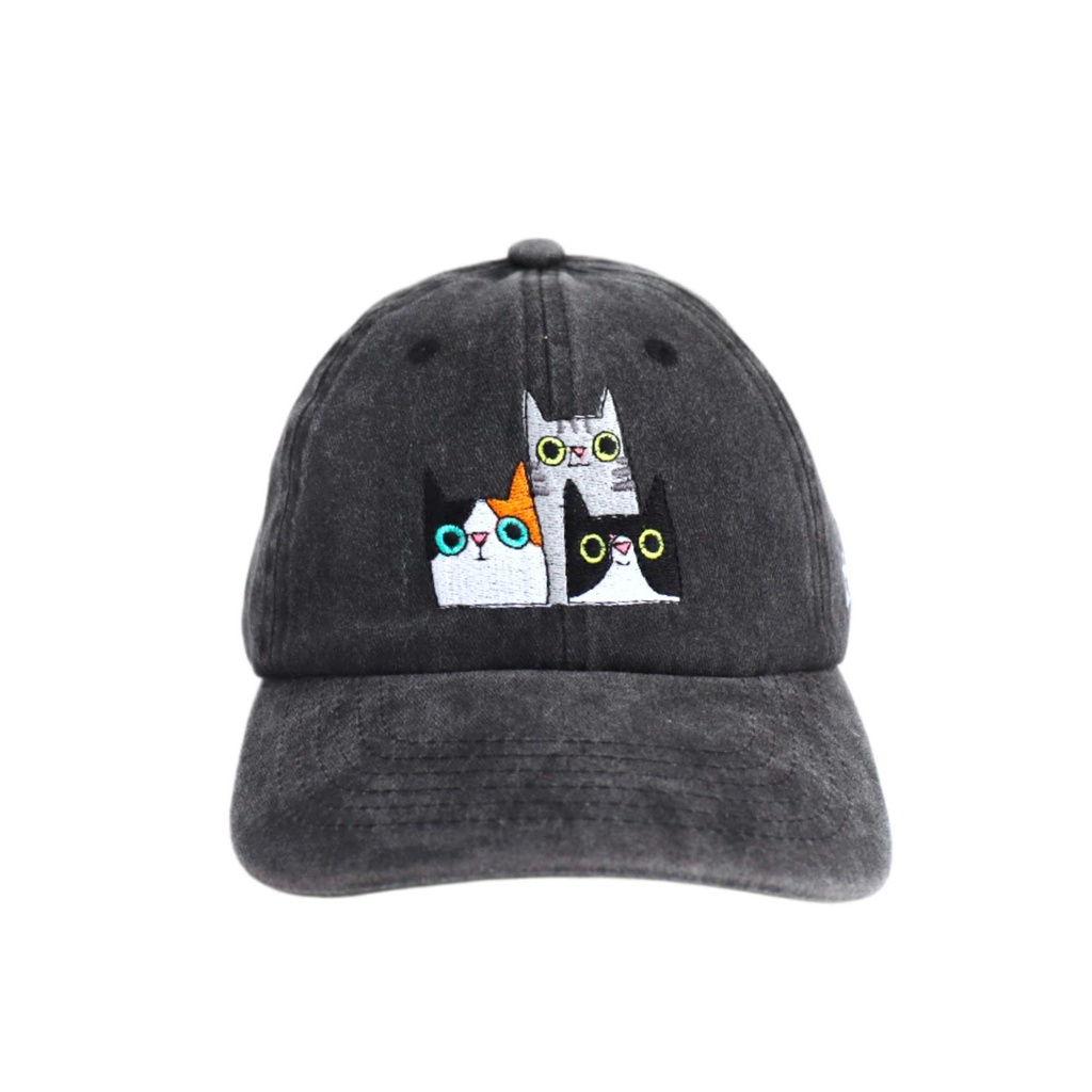 Gorra Tres Gatos Negro Washed