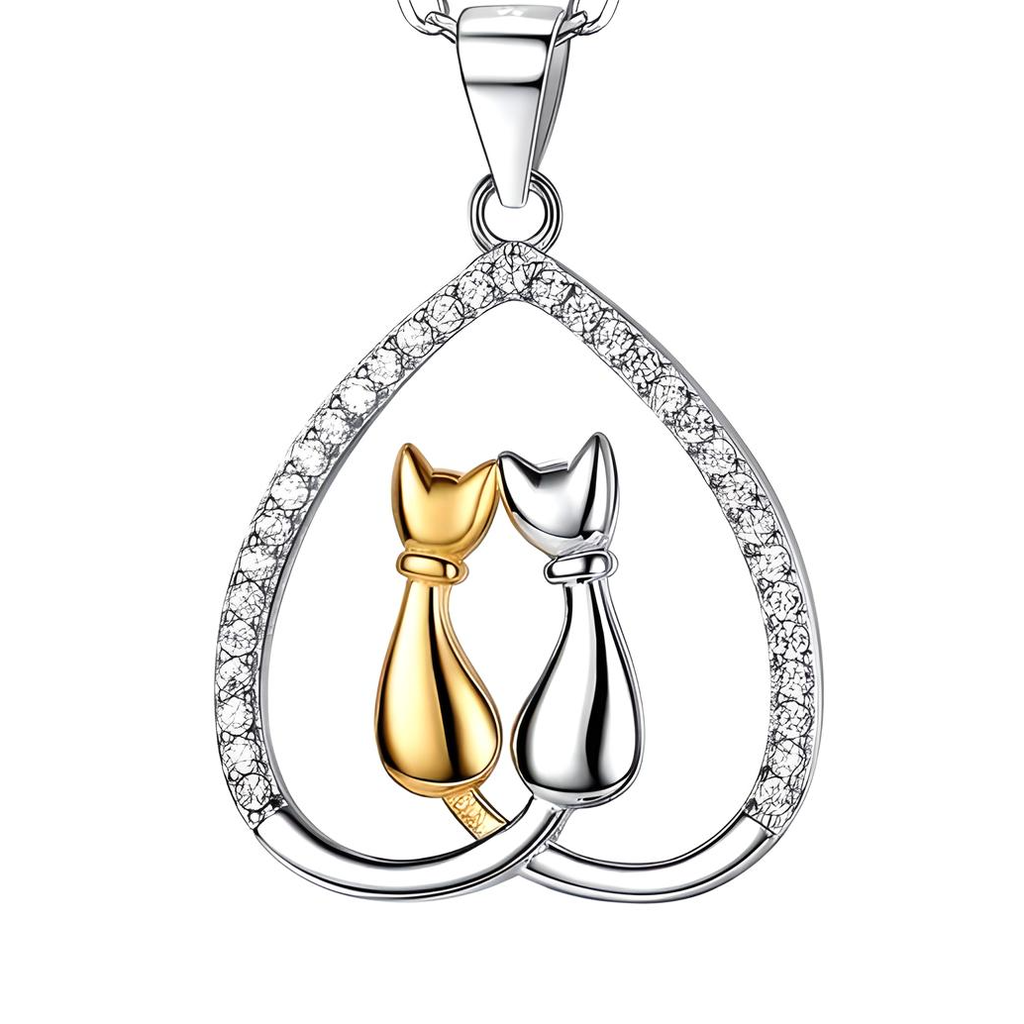 Collar amor felino (Plata 925)