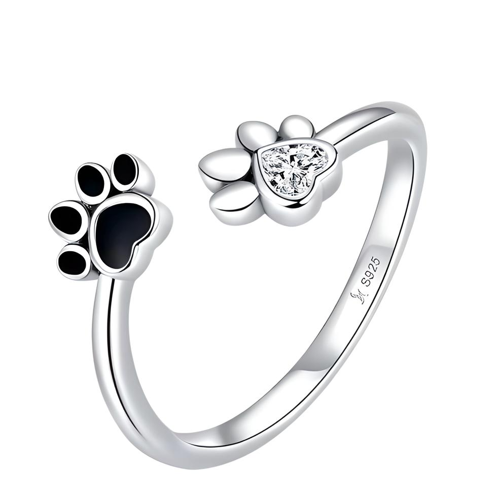 Anillo huella fiel (Plata 925)