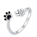 Anillo huella fiel (Plata 925)