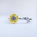 Anillo girasol sol de vida (Plata 925)