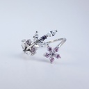 Anillo Freya floral (Plata 925)