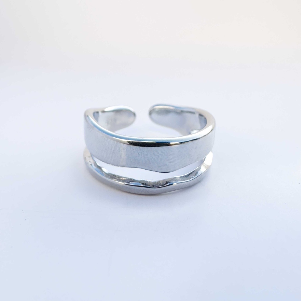 Anillo fluidez plateado (Plata 925)