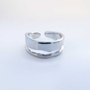 Anillo fluidez plateado (Plata 925)