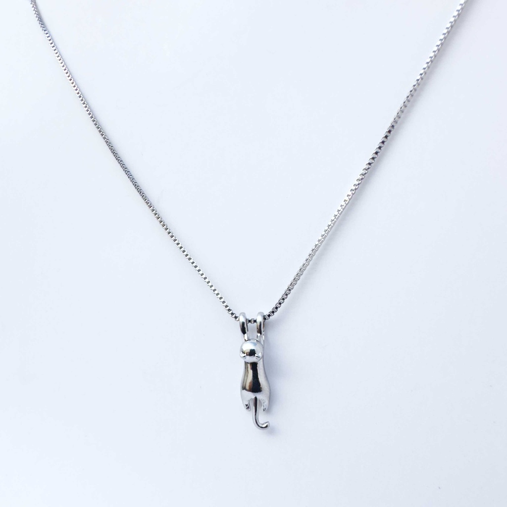 Collar gatito brillante (Plata 925)