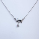 Collar gato reposo lunar (Plata 925)