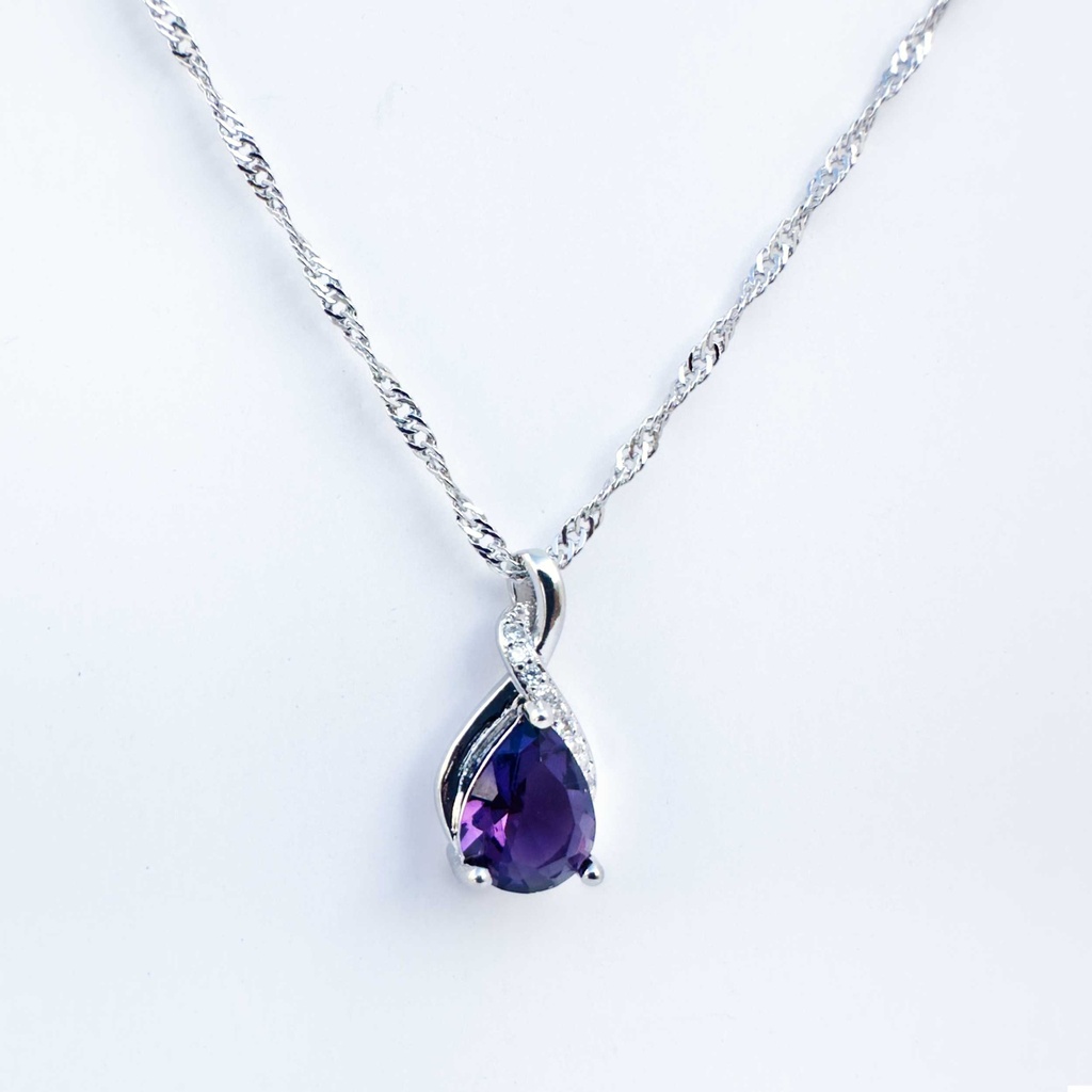 Collar Misterio Violeta (Plata 925)