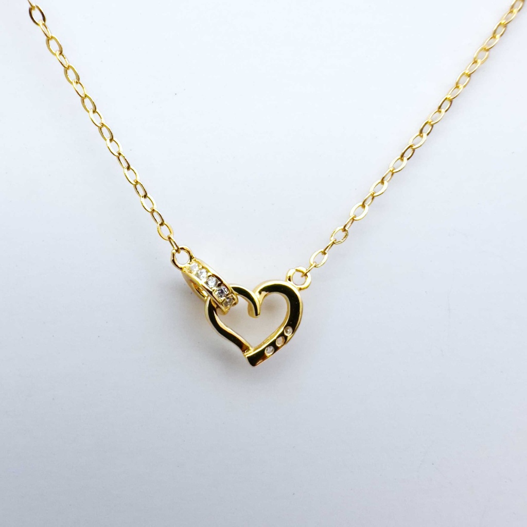 Collar latido dorado (Plata 925)