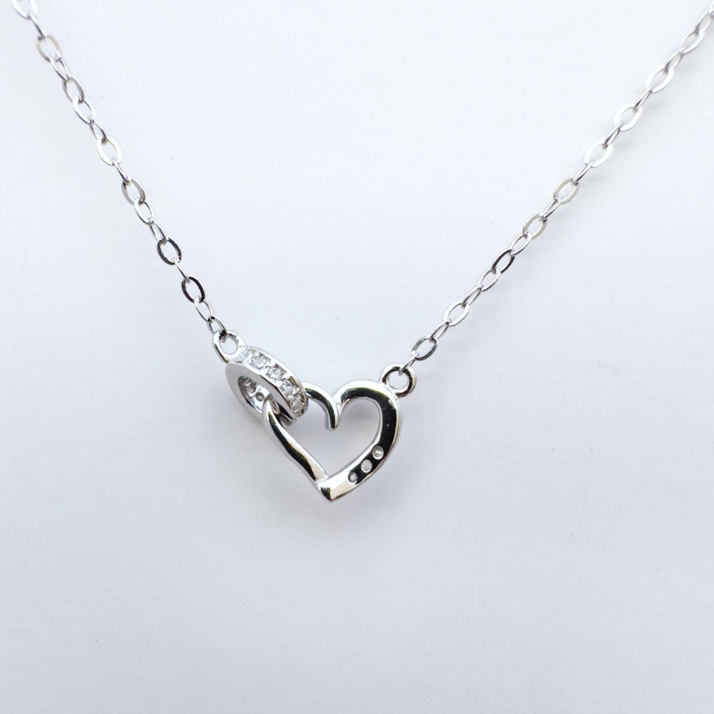 Collar latido plateado (Plata 925)