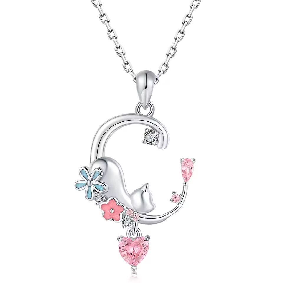 Collar Flower Cat (Plata 925)
