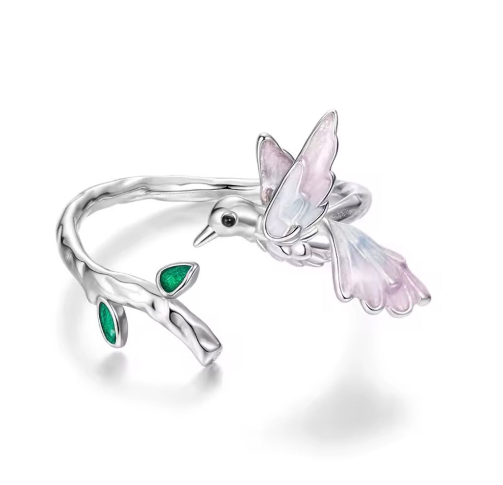 Anillo Colibri mágico  (Plata 925)