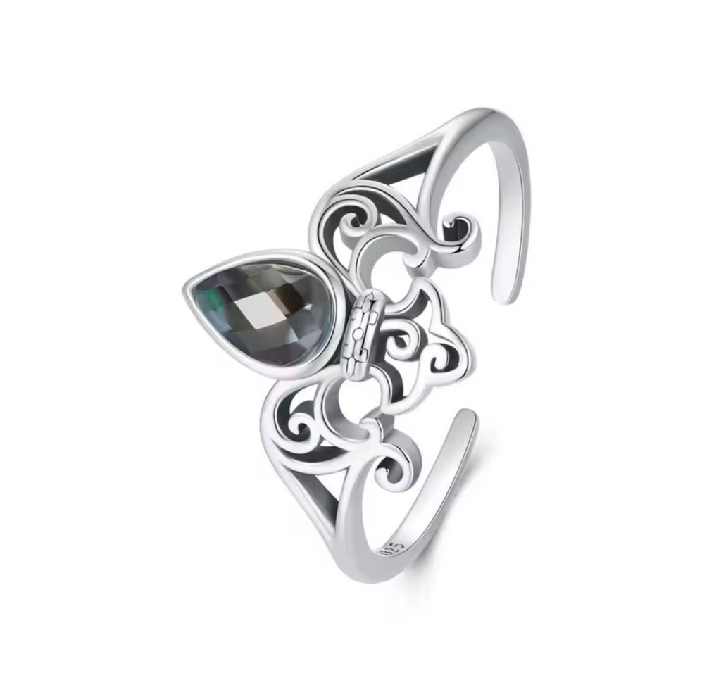 Anillo Aura Nocturna  (Plata 925)