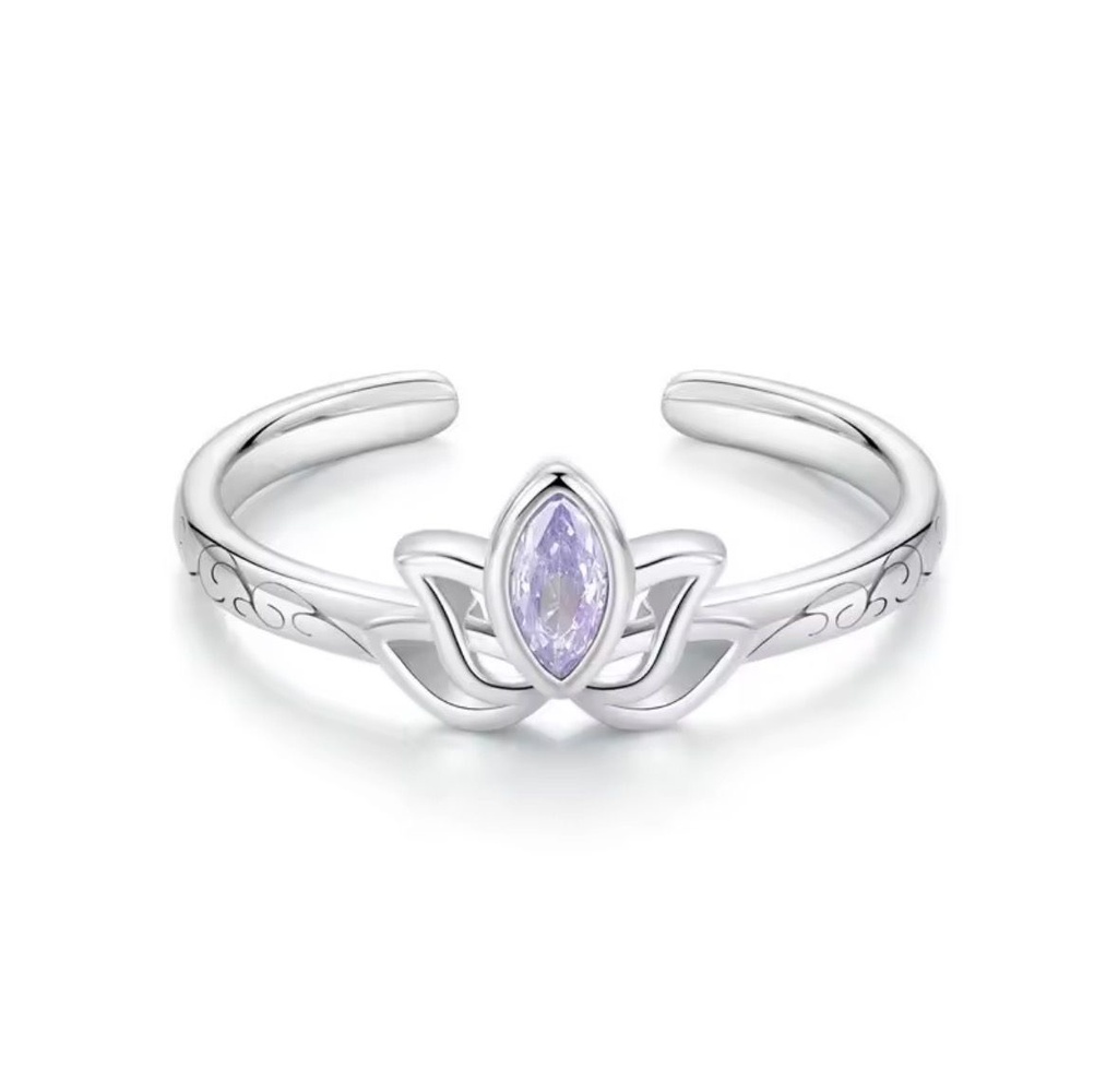 Anillo Aura de loto (Plata 925)